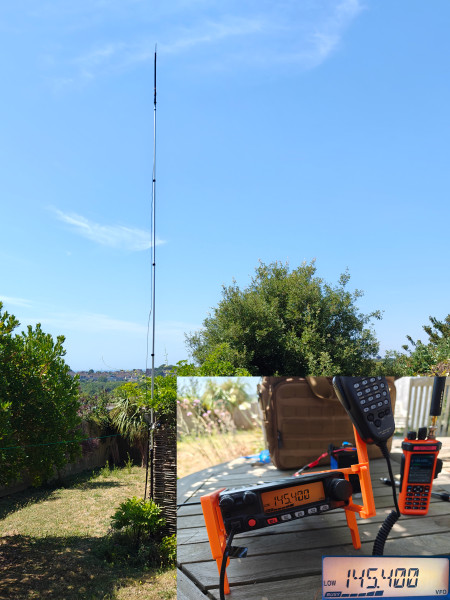 Receiving in West Hove with a DIY Flowerpot atop a 7m pole.